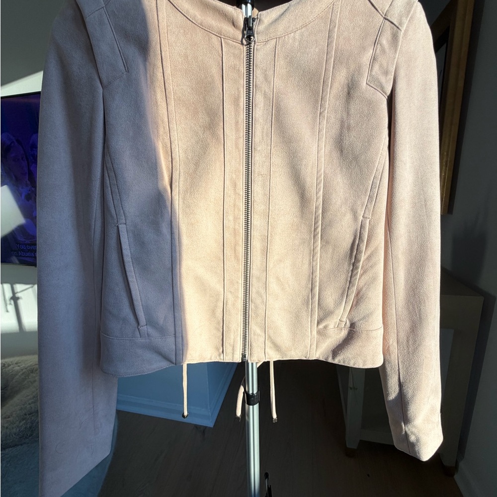 Mural Faux Suede Boho Jacker